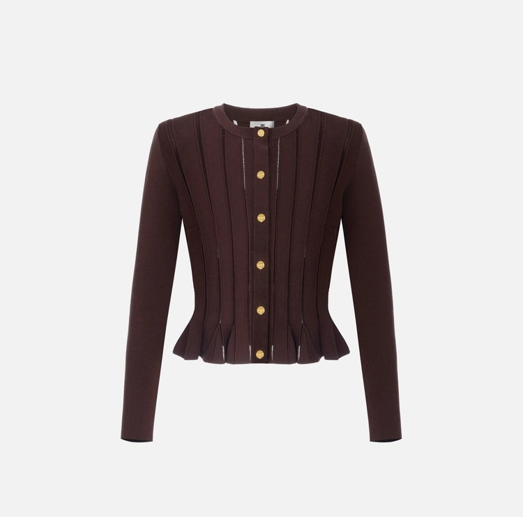 Giacca in maglia con dettagli à jour MK07S56E2 Elisabetta Franchi
