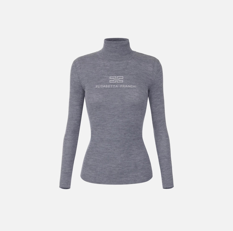 Dolcevita in maglia a costine MK18B66E2 Elisabetta Franchi