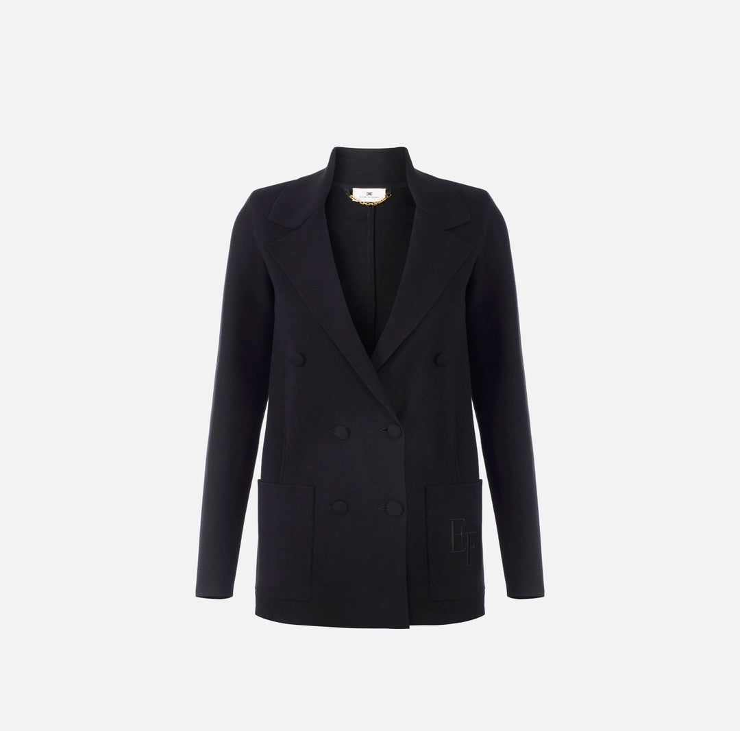 Giacca in maglia con ricamo MK52S57E2 Elisabetta Franchi