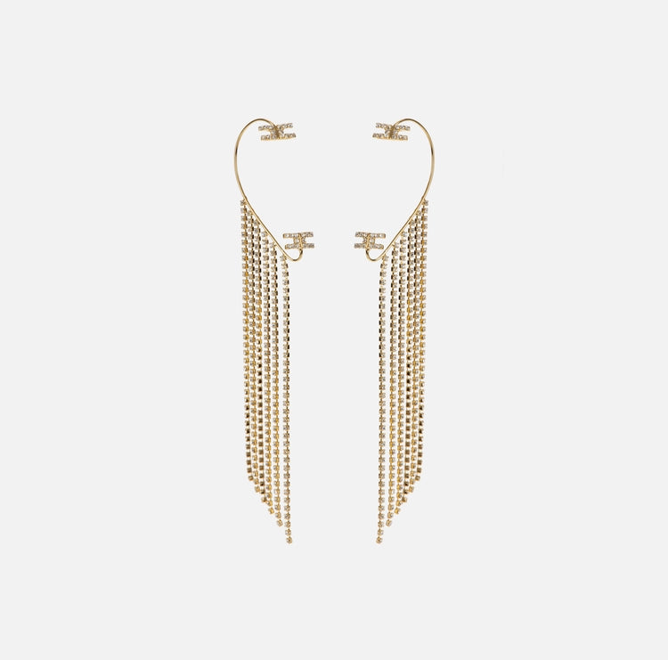 Earcuff con pendenti di strass OR16M46E2 Elisabetta Franchi
