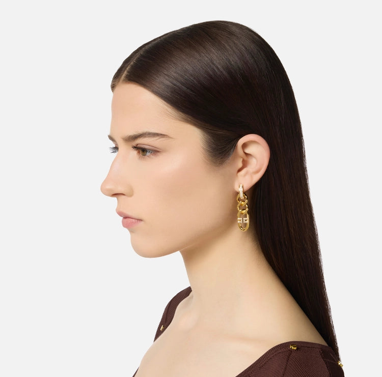Orecchini con catena e strass OR45K56E2 Elisabetta Franchi