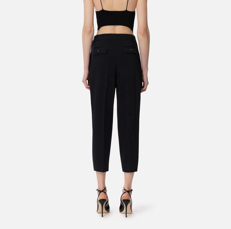 Pantaloni in crêpe con pinces PA08051E2 Elisabetta Franchi