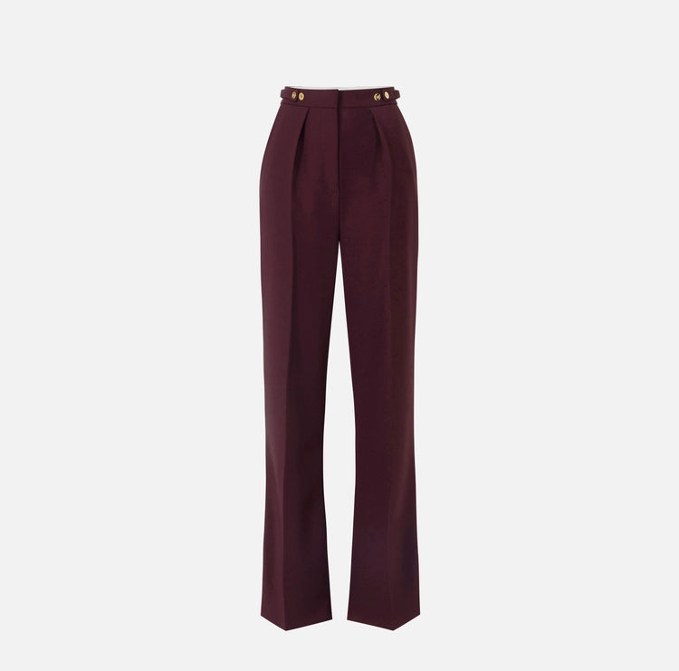Pantaloni in crêpe con accessorio gioiello PA09956E2 Elisabetta Franchi