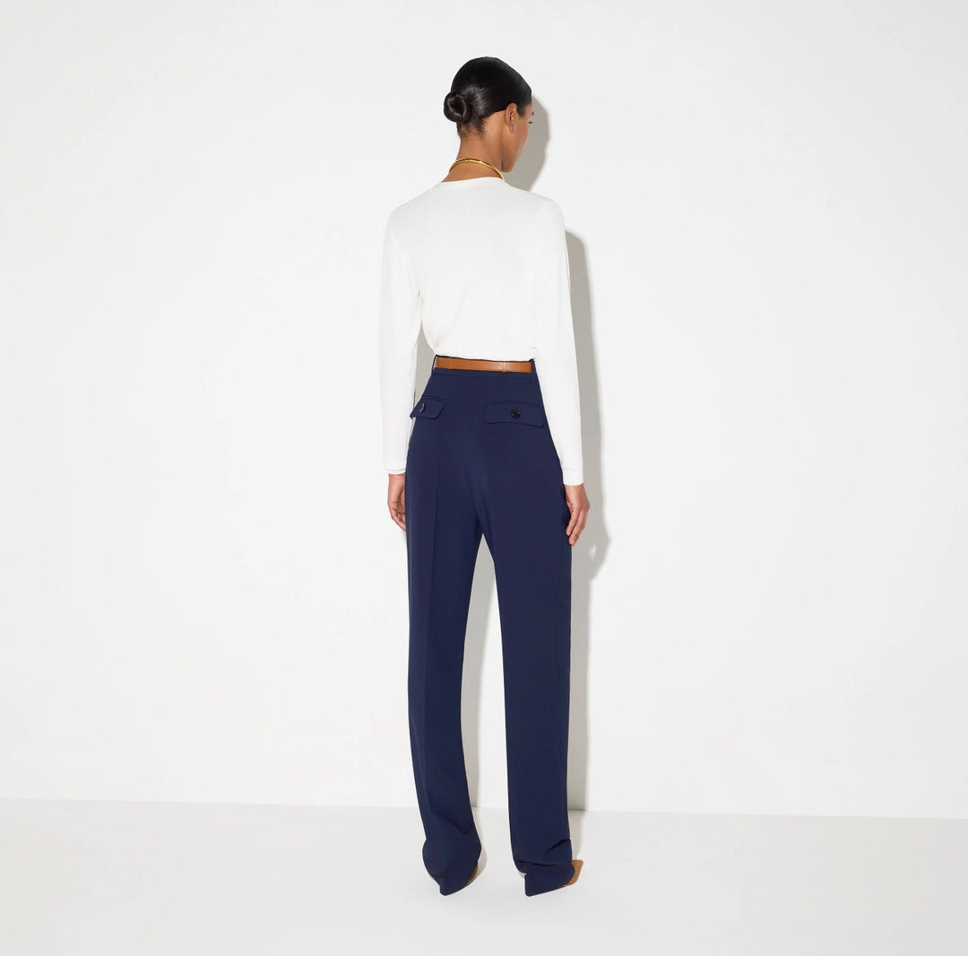 Pantaloni in crêpe leggero PA19466E2 Elisabetta Franchi