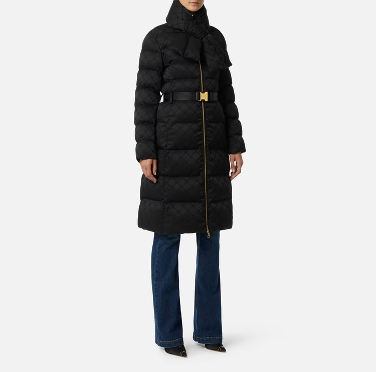 Piumino in tessuto vela jacquard PI84D56E2 Elisabetta Franchi