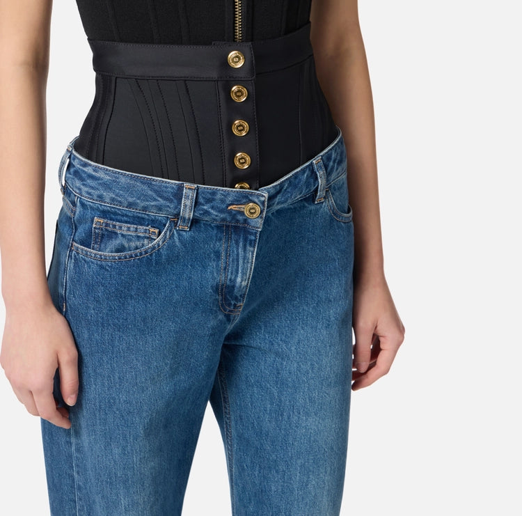 Jeans con vita in neoprene PJ15I56E2 Elisabetta Franchi