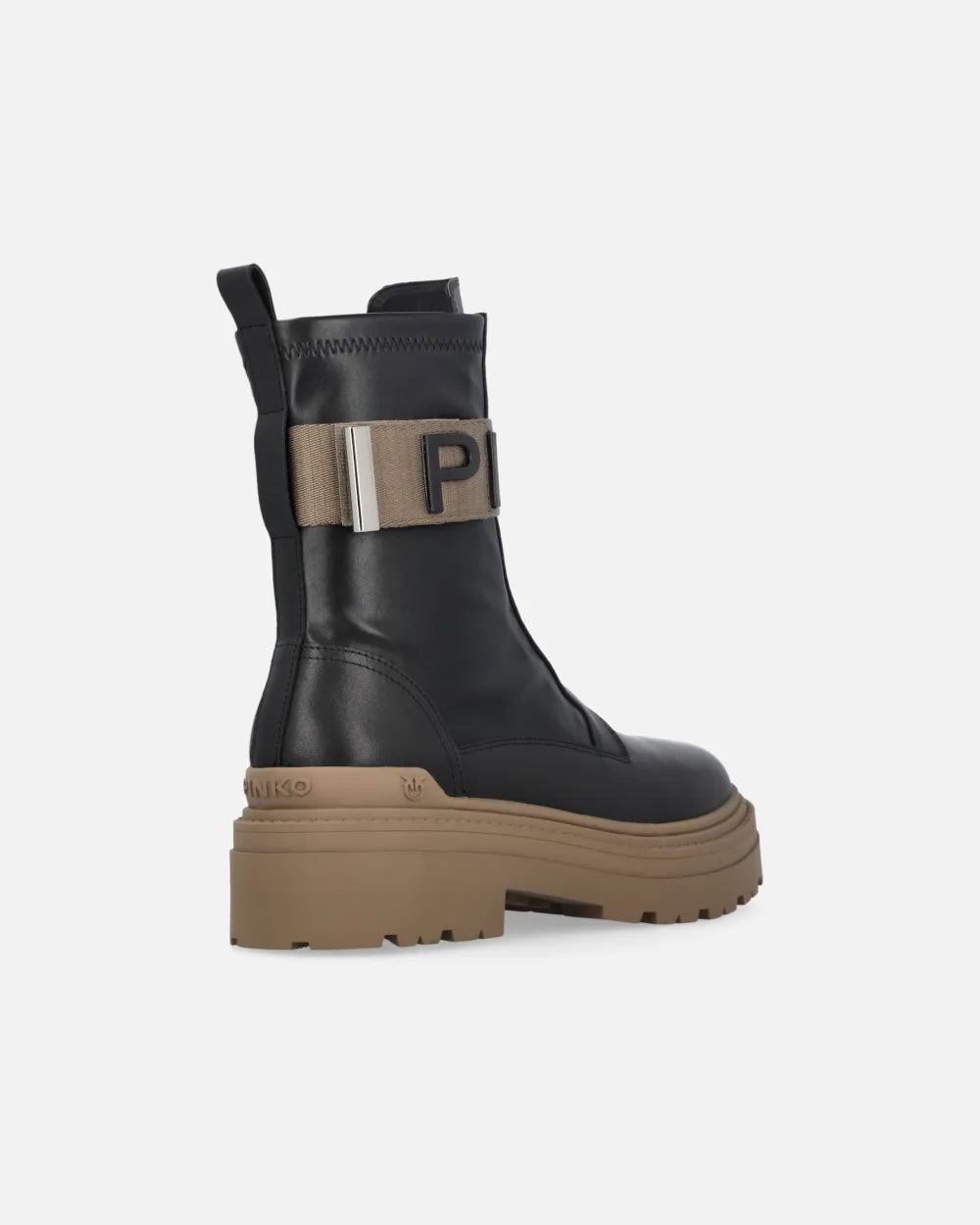 Stivali platform con logo lettering PINKO