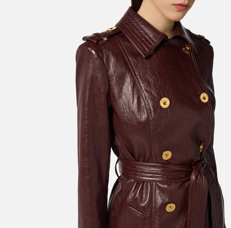 Trench in craquelé SP00256E2 Elisabetta Franchi