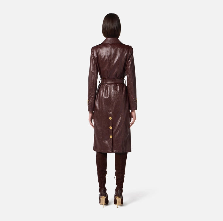 Trench in craquelé SP00256E2 Elisabetta Franchi