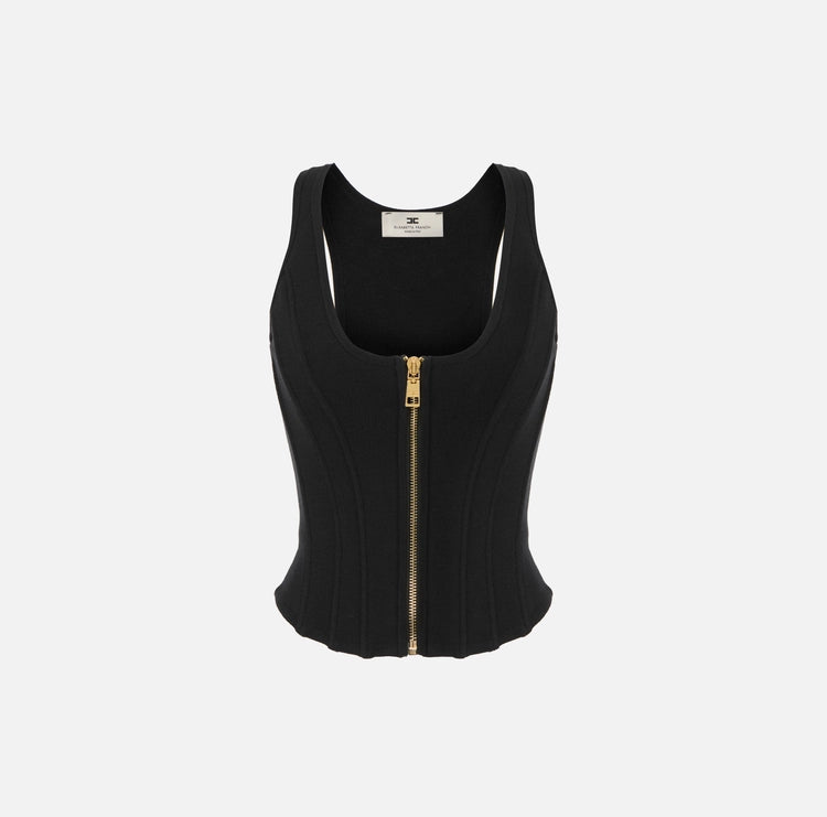 Top in lana punto stoffa TK57S56E2 Elisabetta Franchi