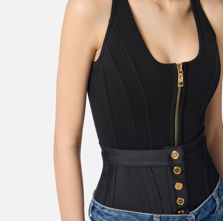 Top in lana punto stoffa TK57S56E2 Elisabetta Franchi