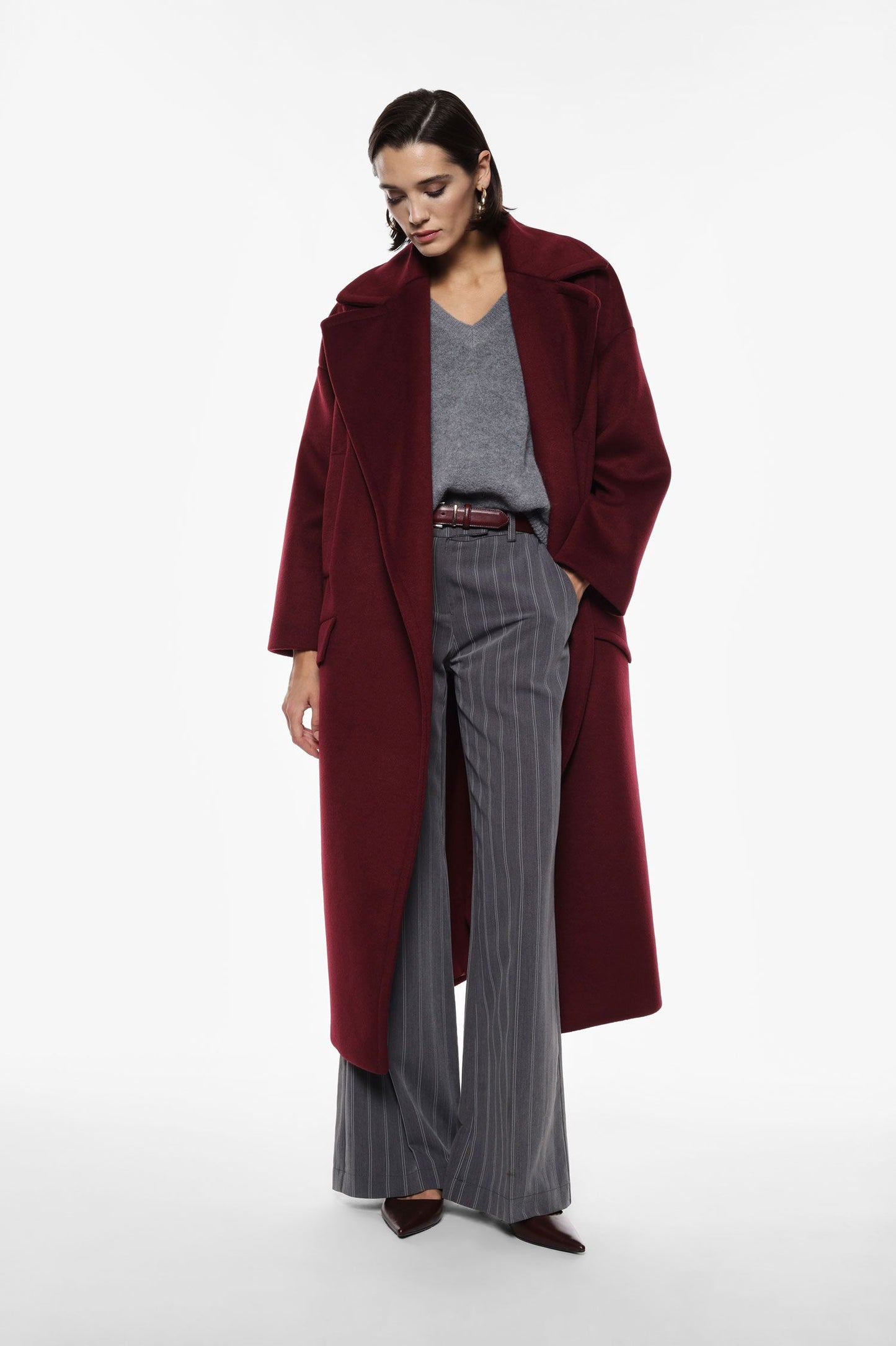 Cappotto over con maxi revers e tasche Imperial