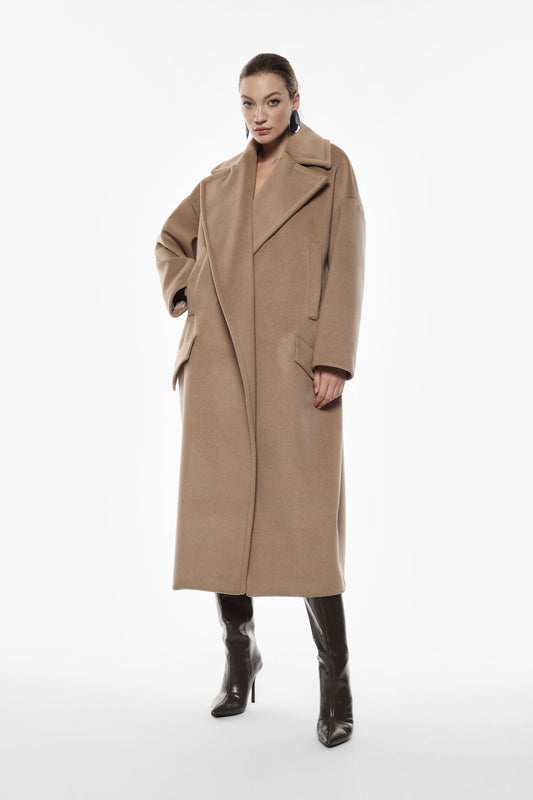 Cappotto over con maxi revers e tasche Imperial