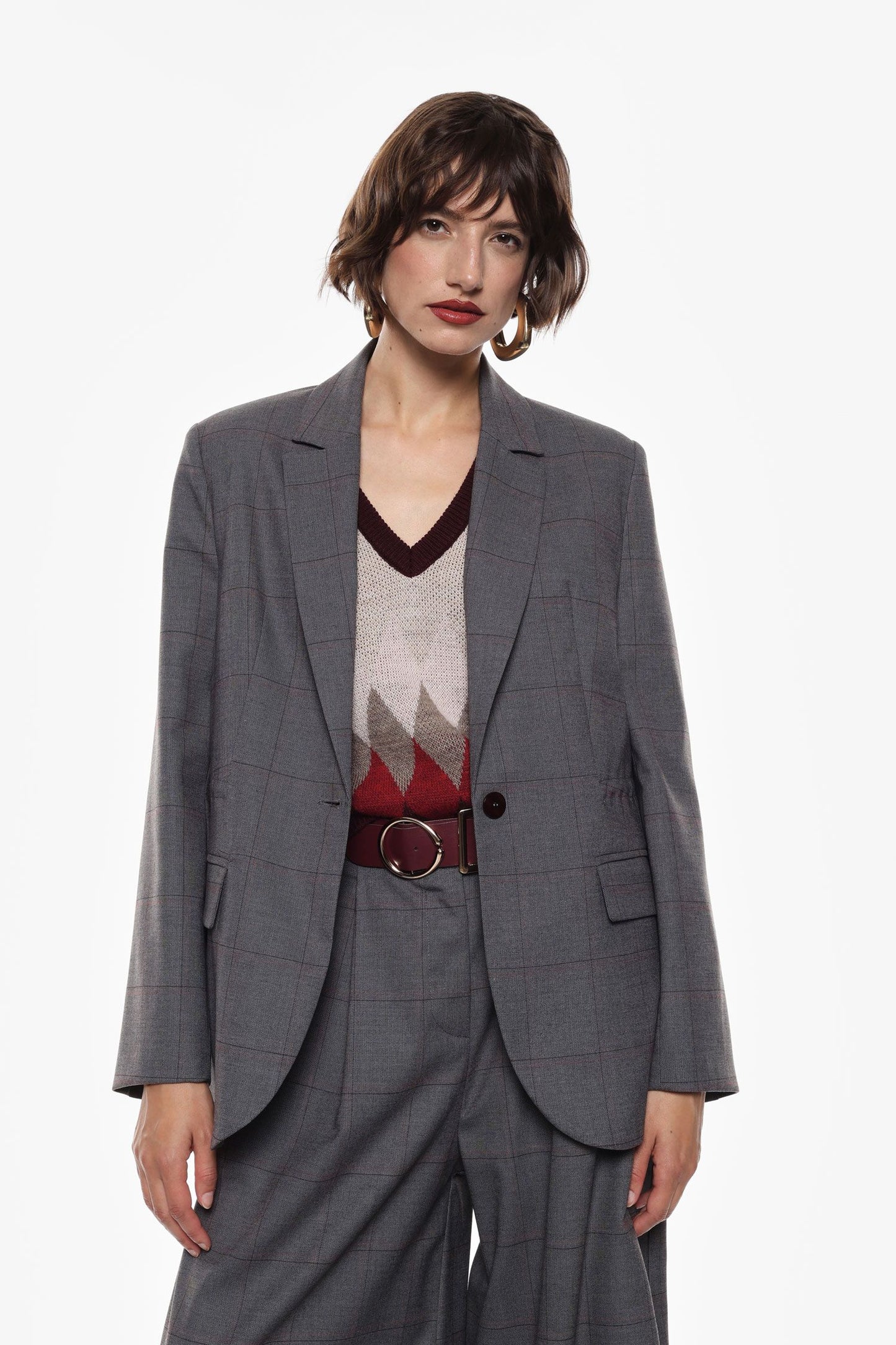 Blazer monopetto con bottone centrale Imperial