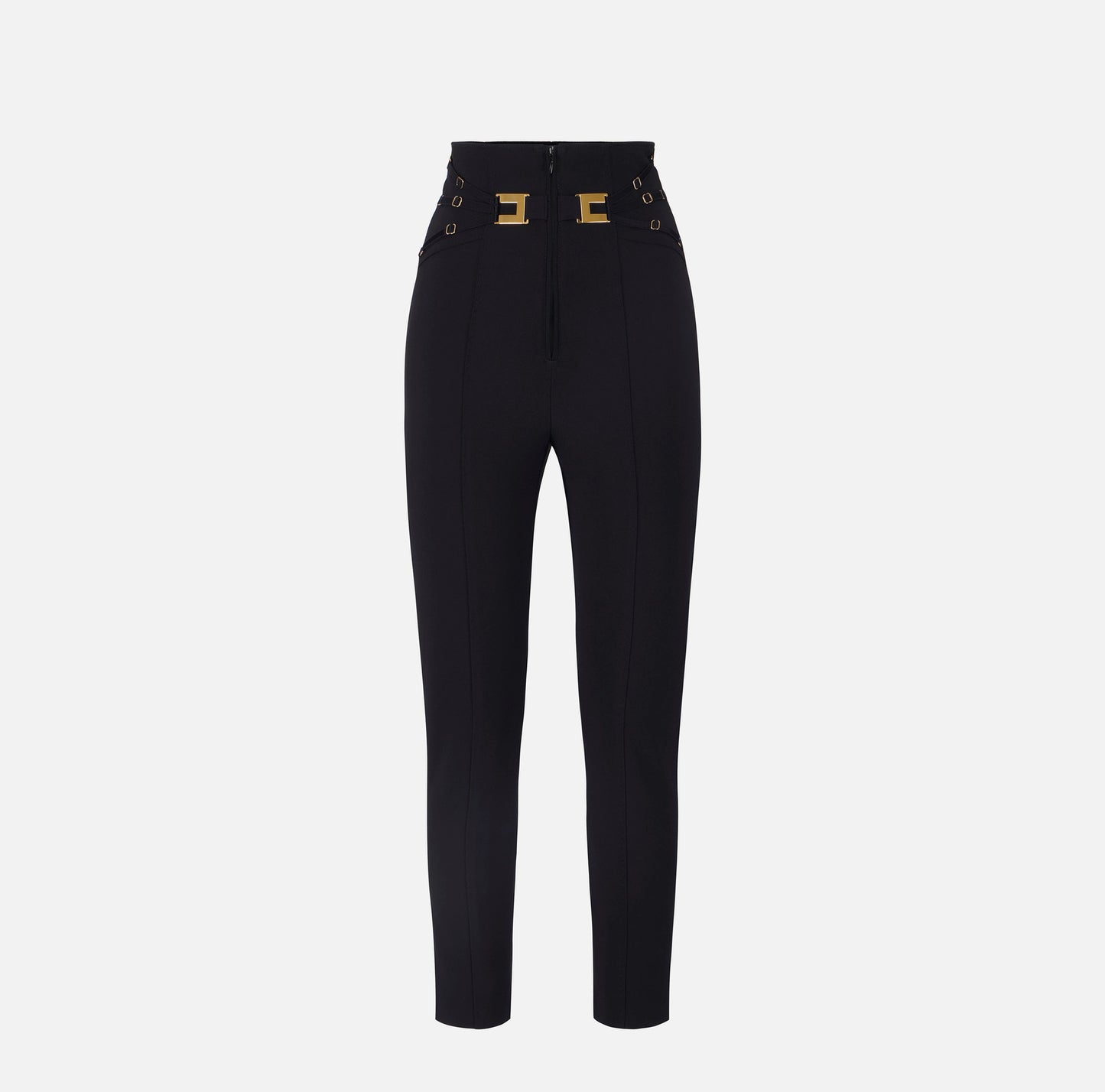 Pantaloni in doppio crêpe stretch con elastici PA15861E2 Elisabetta Franchi