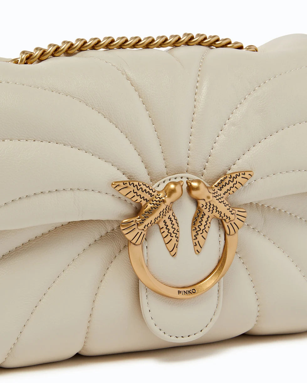 Mini borsa Love Bag Puff Butterfly a tracolla in nappa Pinko