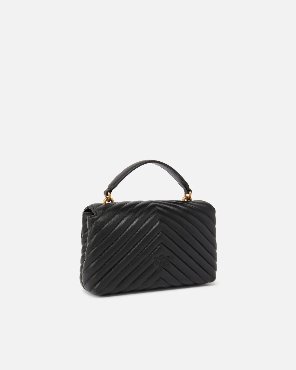 Borsa a mano piccola Love Bag Puff in morbida nappa matelassé Pinko