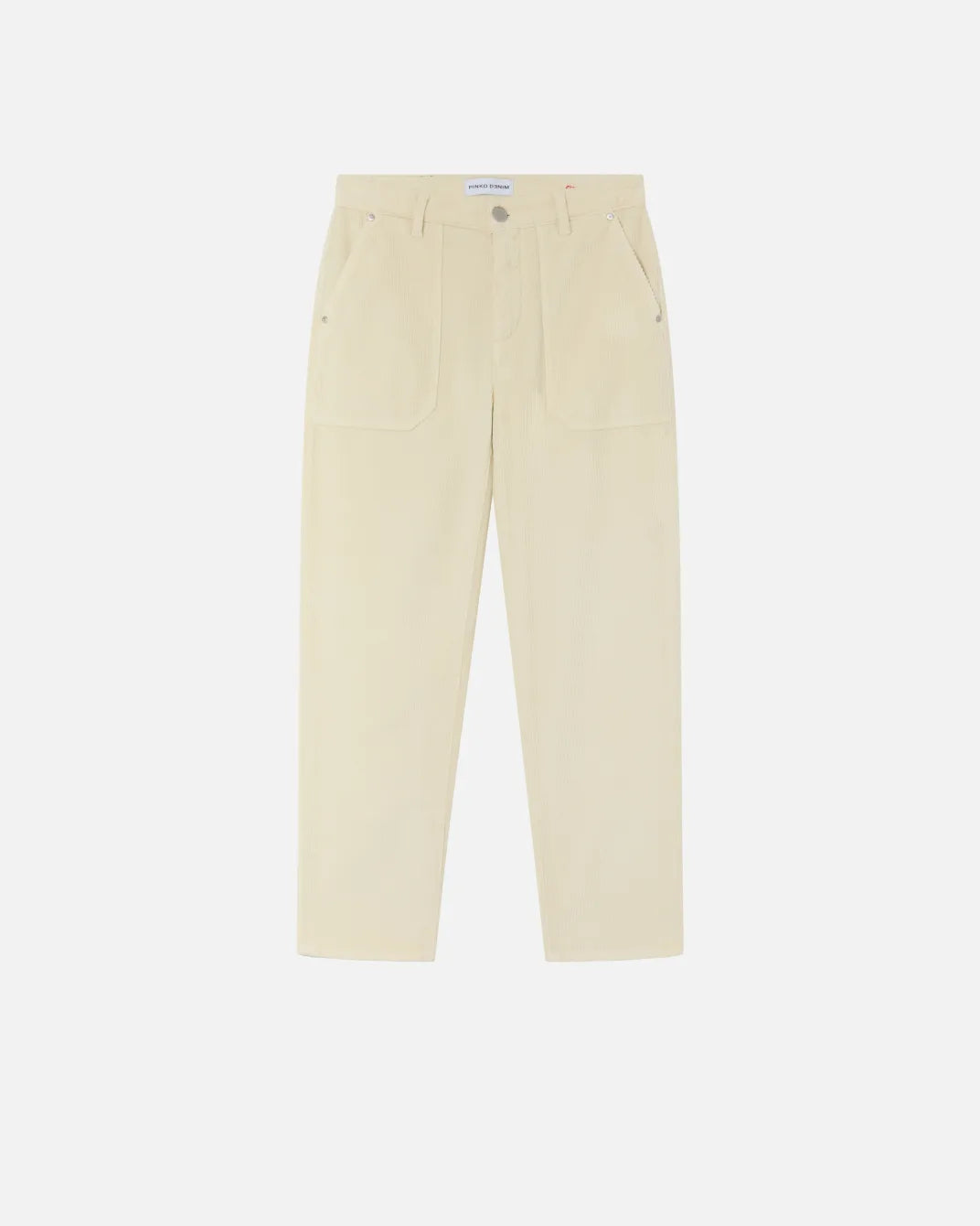 Pantaloni chino in velluto millerighe Pinko