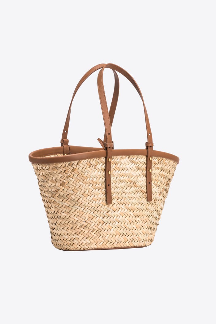 Borsa love summer secchiello in rafia Pinko