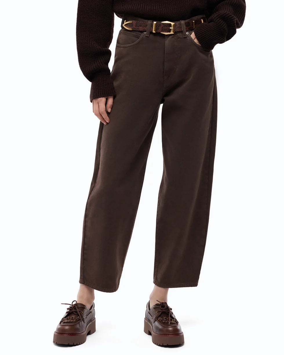 Pantaloni barrel fit in bull denim Pinko