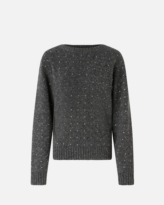 Maglione misto alpaca con strass Pinko