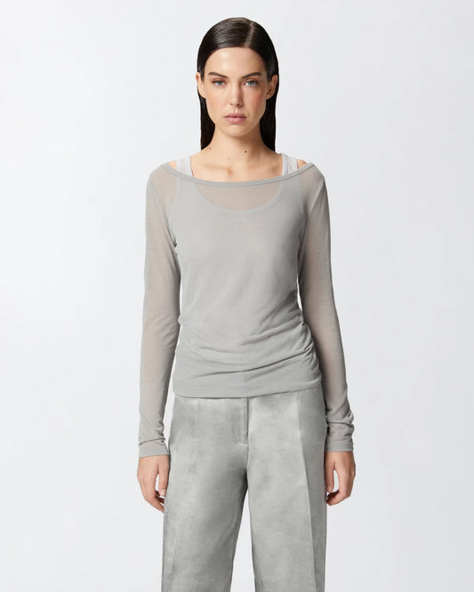 Maglia jersey garza leggera a maniche lunghe Pinko