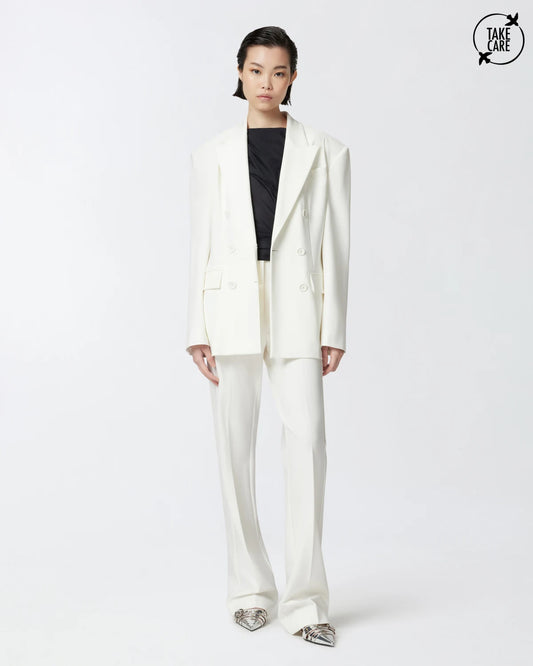 Pantaloni eleganti svasati a vita alta Pinko