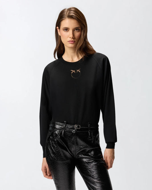 Maglia con logo Love Birds Pinko