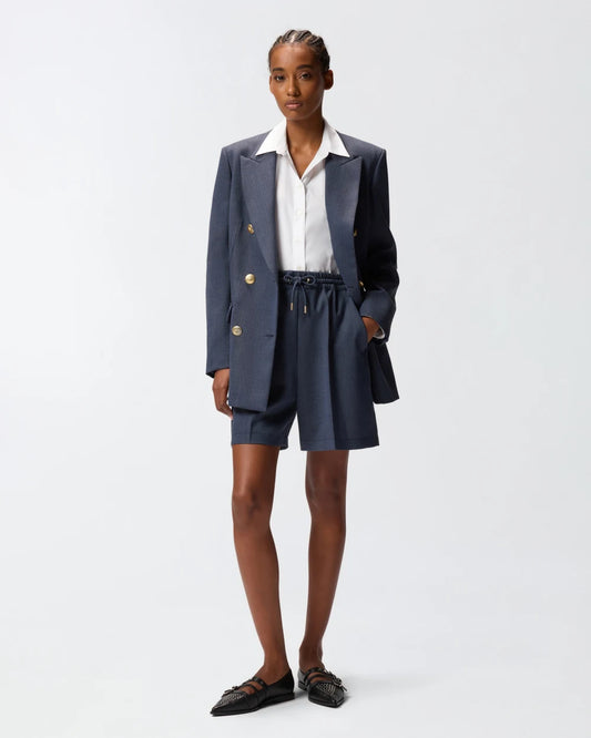 Pantaloncini shorts in lana armaturata Pinko
