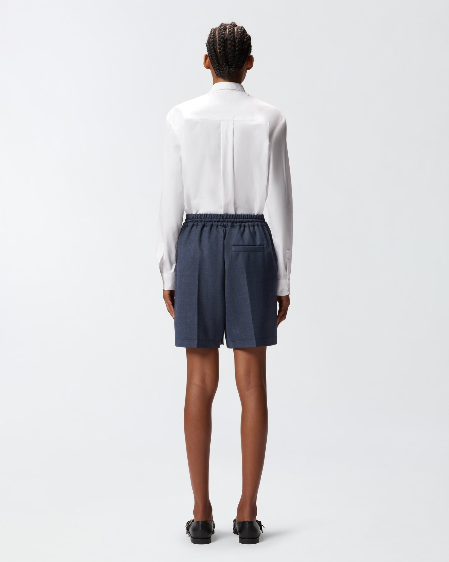 Pantaloncini shorts in lana armaturata Pinko