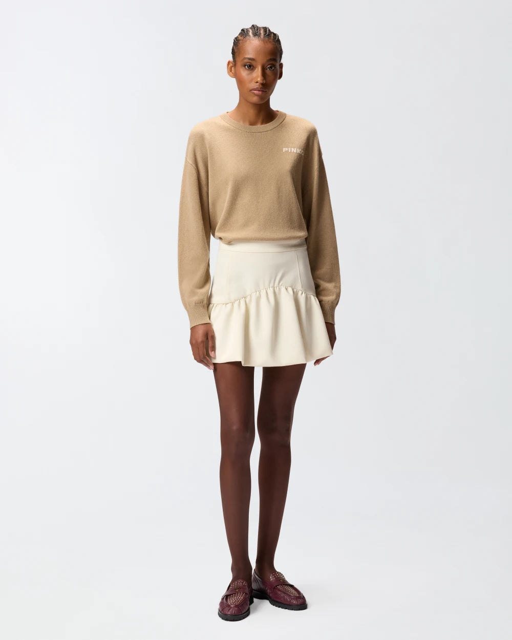 Minigonna con balza Pinko