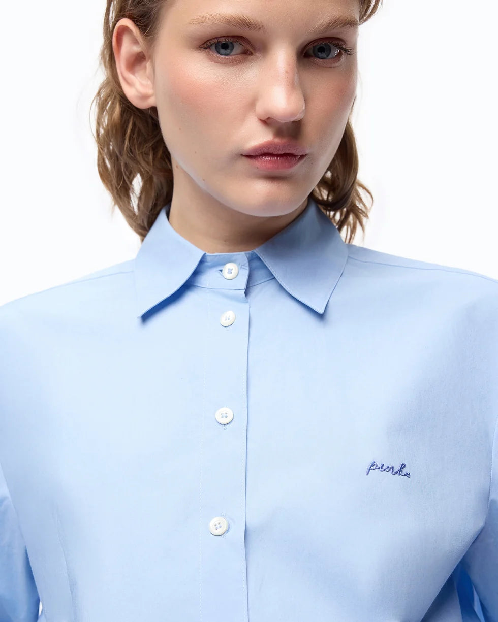 Camicia boxy in popeline Pinko