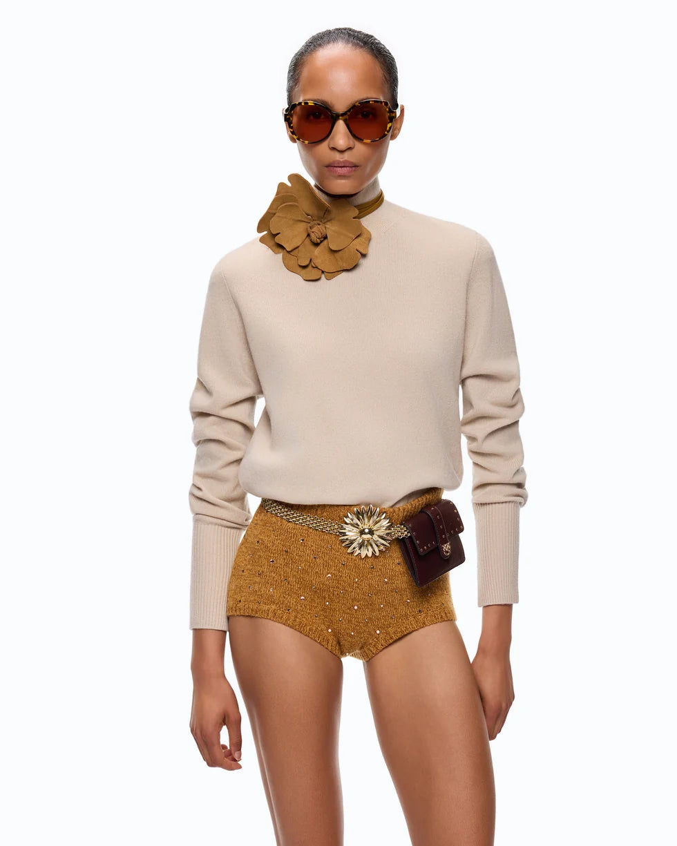 Maglia dolcevita in lana e cashmere Pinko
