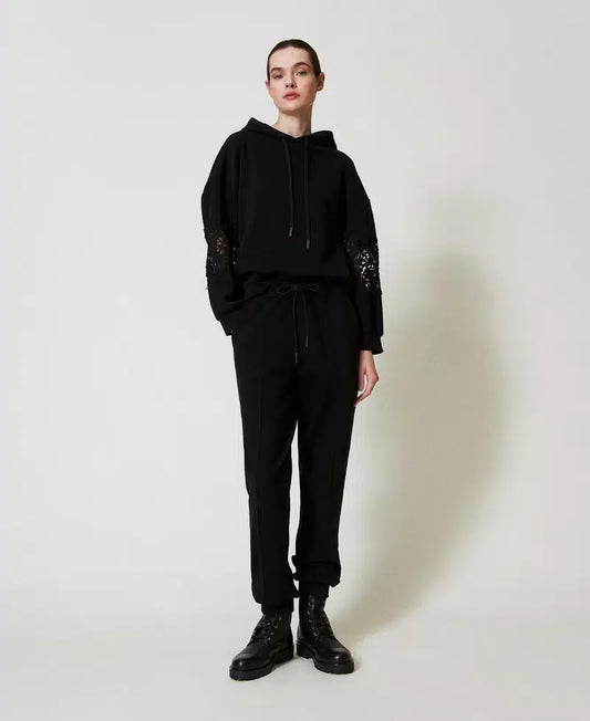 Pantaloni joggers in felpa Twinset