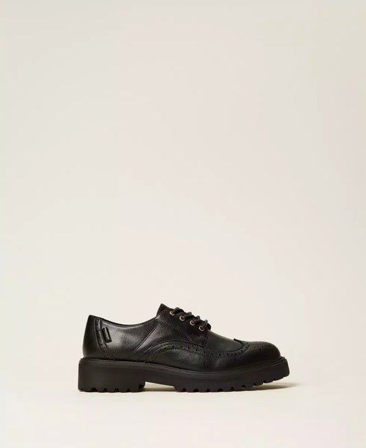 Scarpe stringate con logo TwinSet