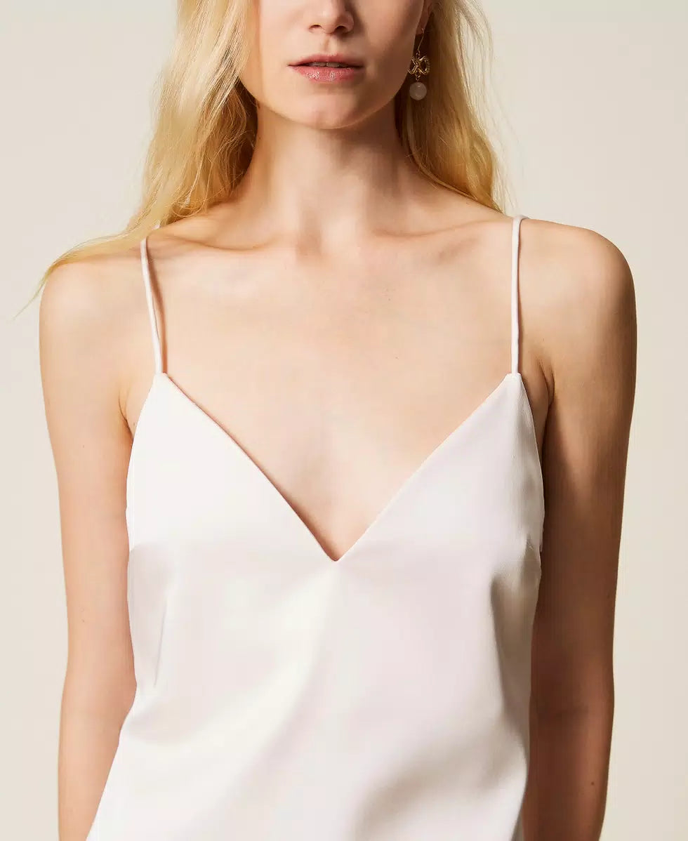 Abito lungo in duchesse Twinset