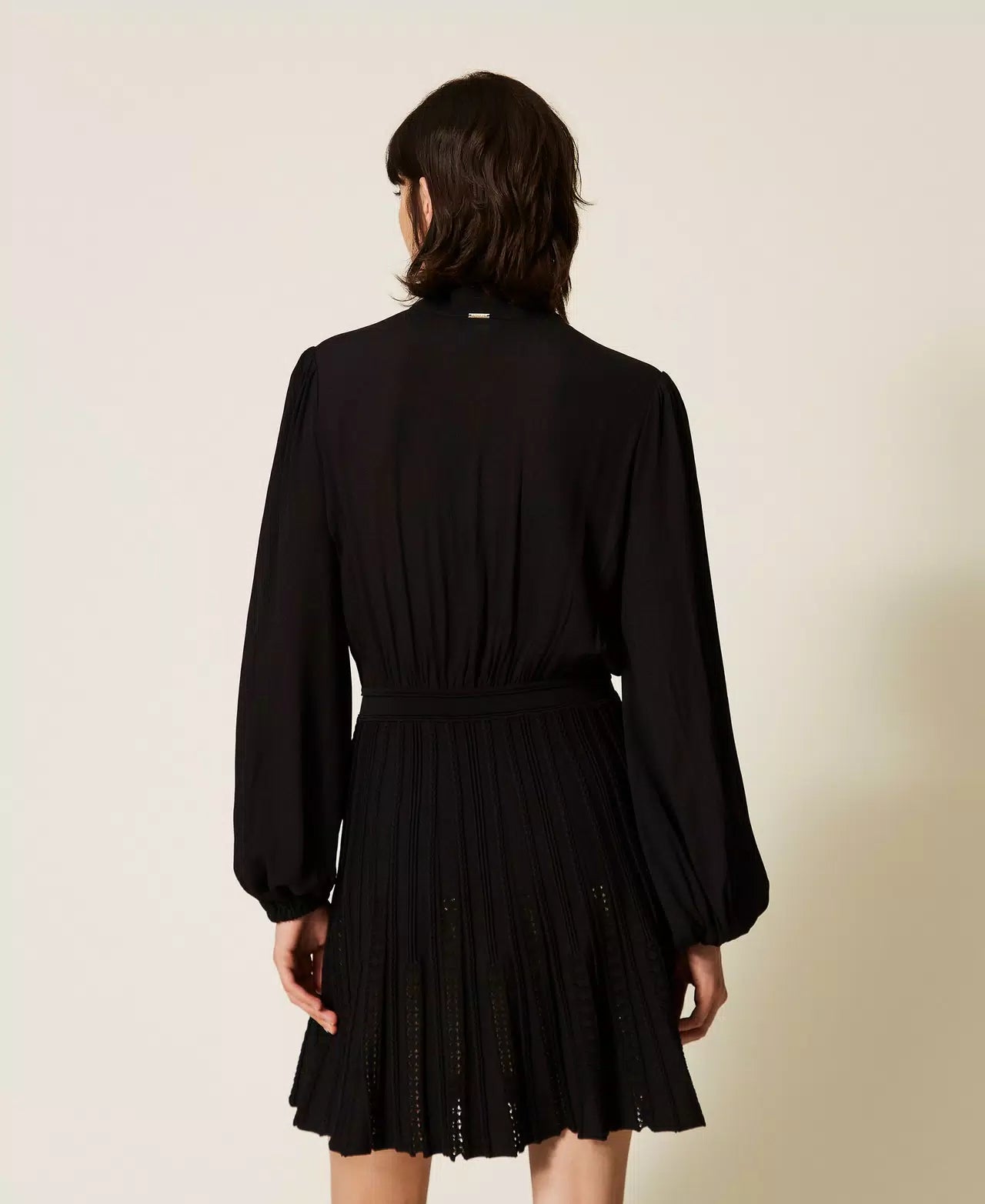 Abito corto con gonna in maglia Twinset