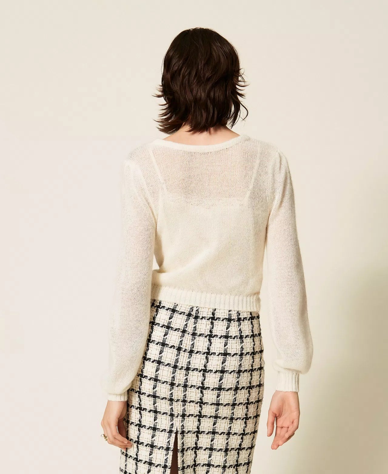 Maglia-coprispalle doppio uso con incrocio TwinSet