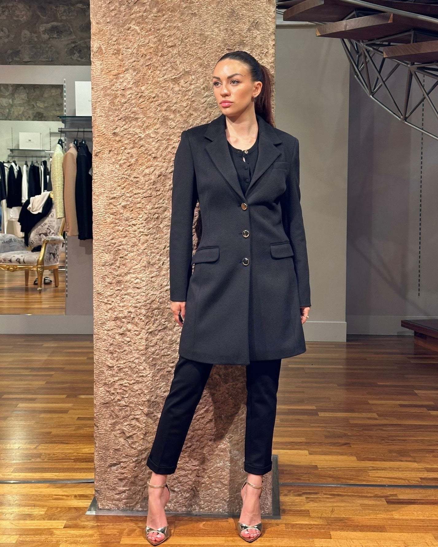 Cappotto con bottoni Fracomina