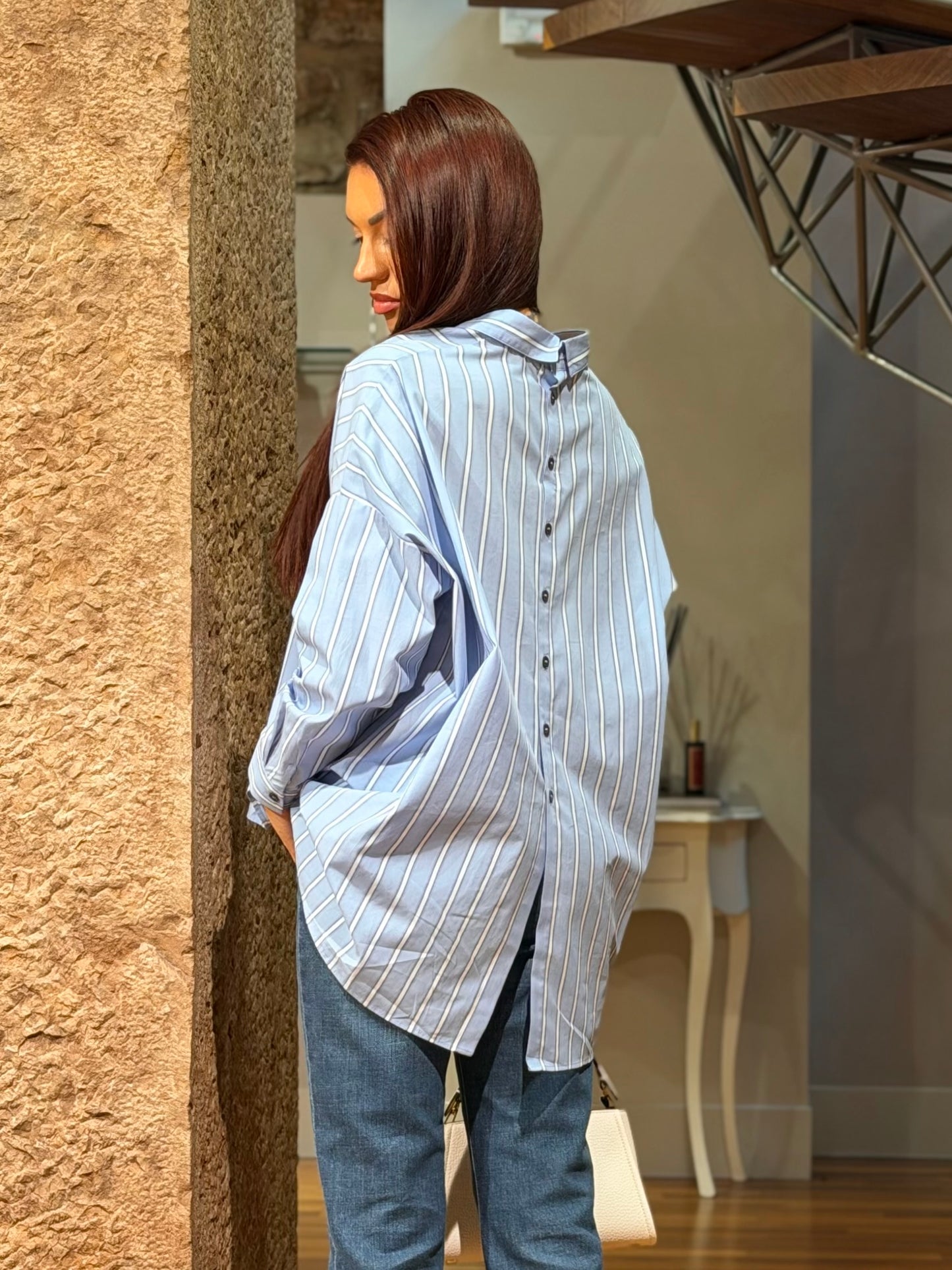 Camicia oversize a righe Pinko