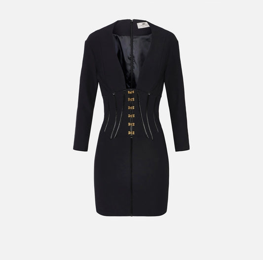 Abito in neoprene con dettagli corsetto AB79757E2 Elisabetta Franchi