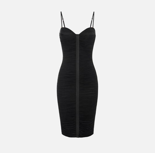 Abito in jersey stretch con drappeggi AB81556E2 Elisabetta Franchi