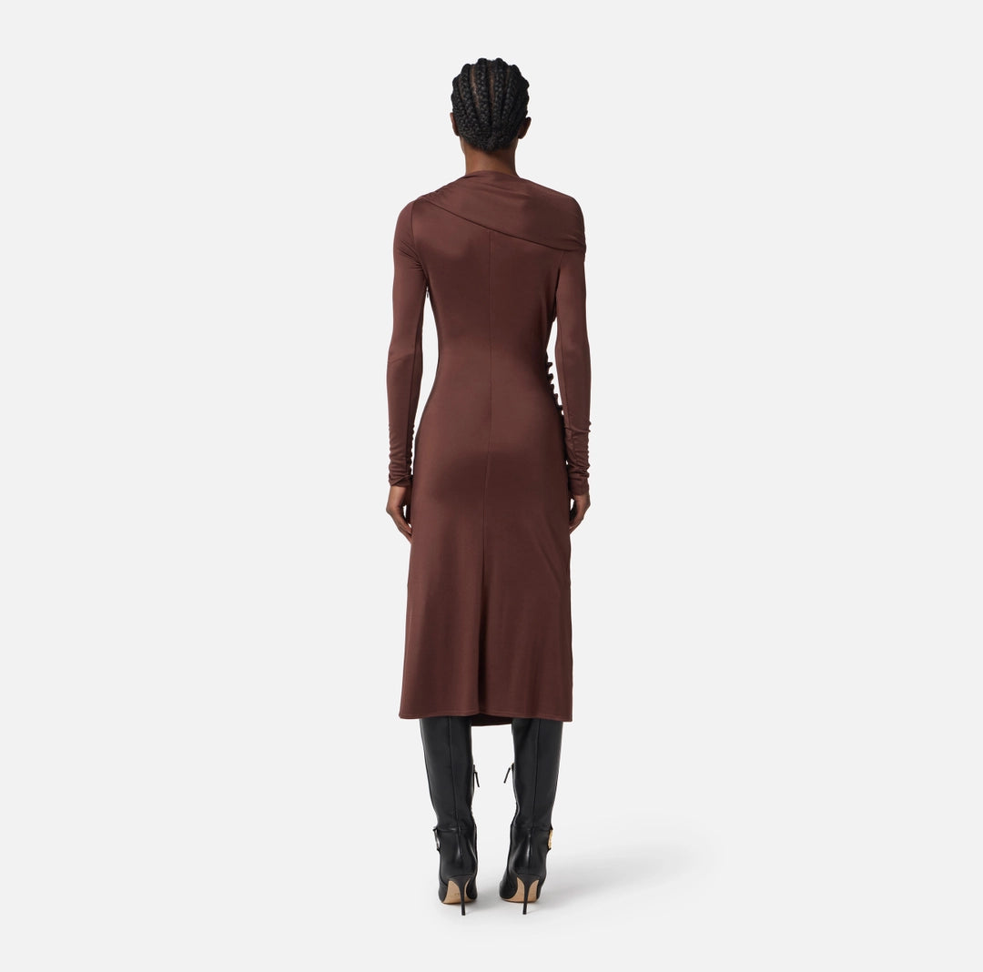 Abito in jersey con bottoni gioiello AB82257E2 Elisabetta Franchi