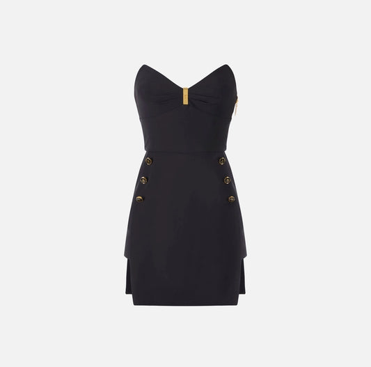 Abito bustier in crêpe leggero AB82457E2 Elisabetta Franchi