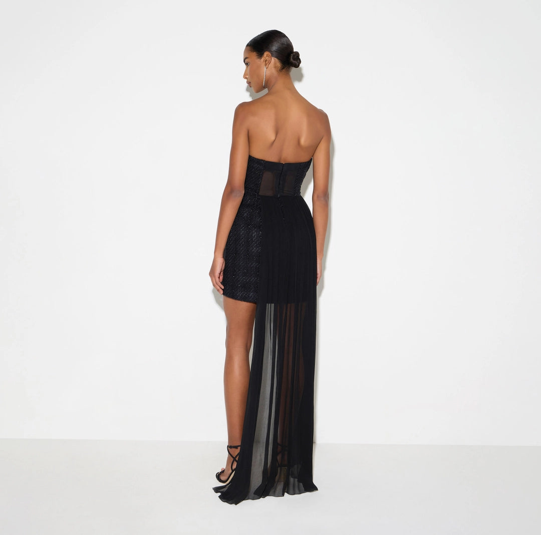 Mini abito in tweed con fusciacca AB99967E2 Elisabetta Franchi