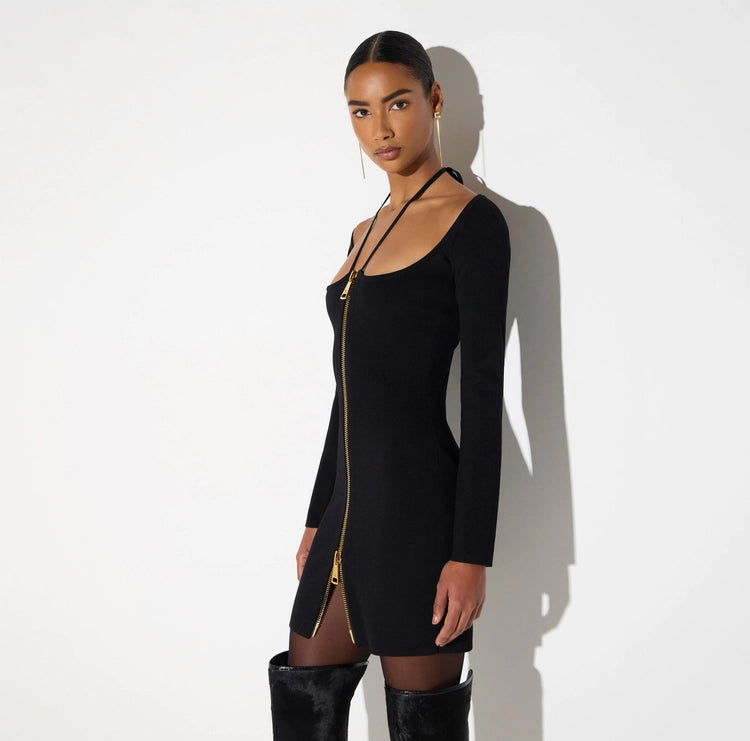 Mini abito in maglia con lacci AM06B66E2 Elisabetta Franchi