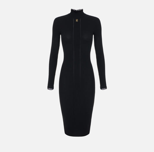 Abito in maglia con dettaglio logo AM21B66E2 Elisabetta Franchi