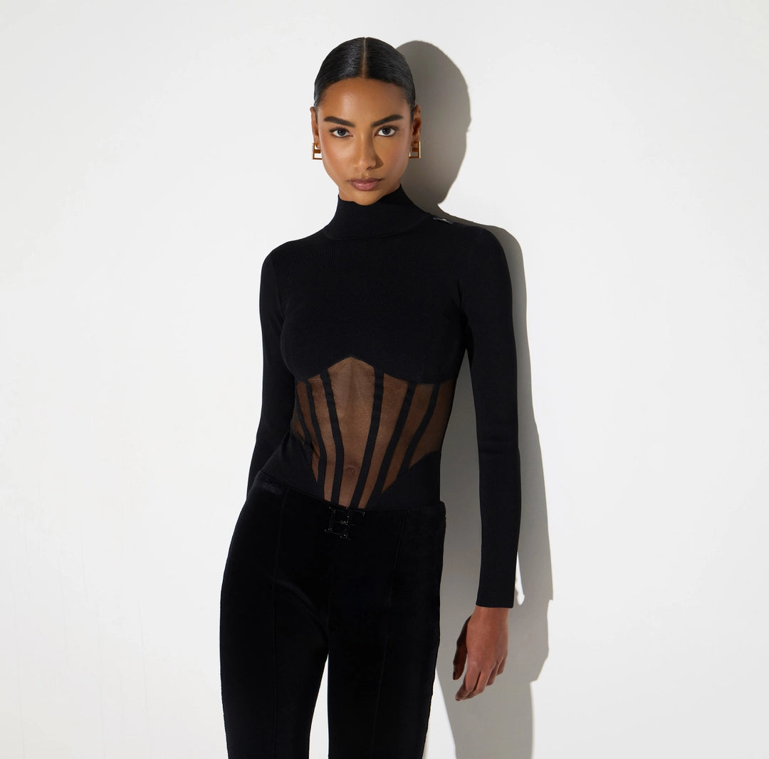 Body bustier in maglia BK05S67E2 Elisabetta Franchi