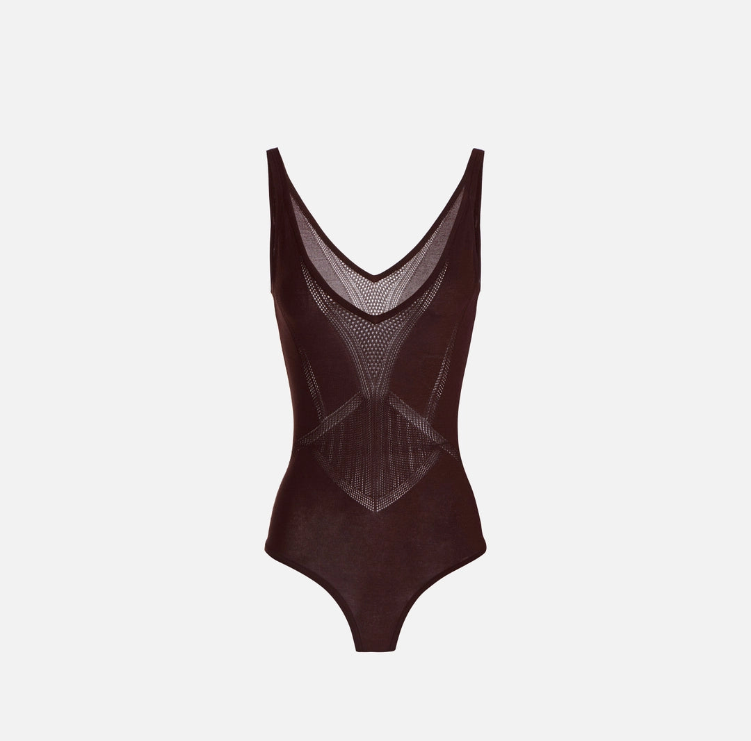 Body in maglia traforata BK80W61E2 Elisabetta Franchi