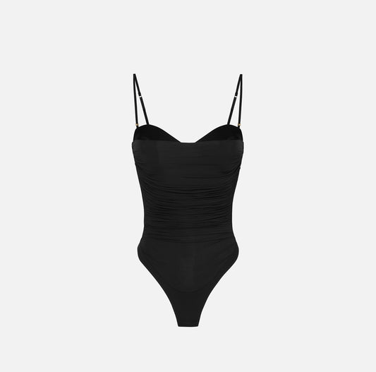 Body in jersey stretch con drappeggi BO00456E2 Elisabetta Franchi